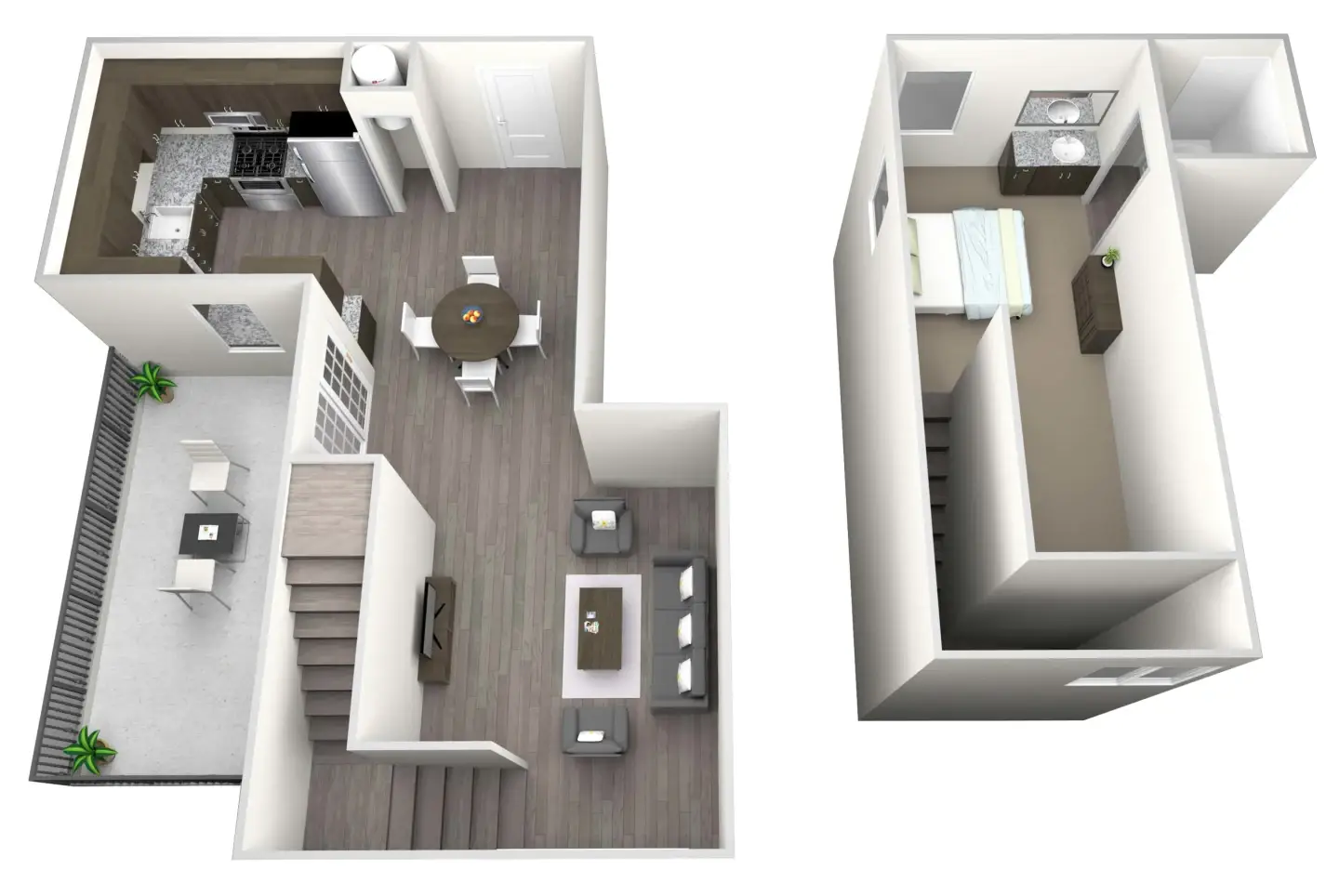230 West Alabama 1 Bed floor plan, 800 sqft