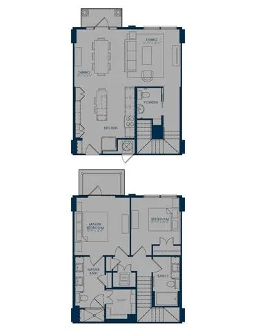 The James Park Place 2 Beds floor plan, 1292 sqft