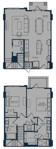 The James Park Place 2 Beds floor plan, 1376 sqft