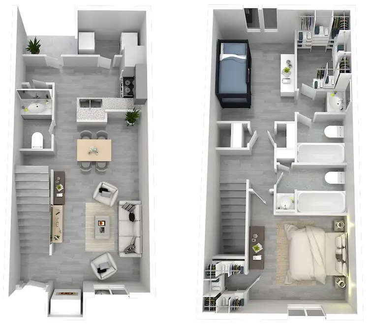 Altanova Apartments 2 Beds floor plan, 1115 sqft