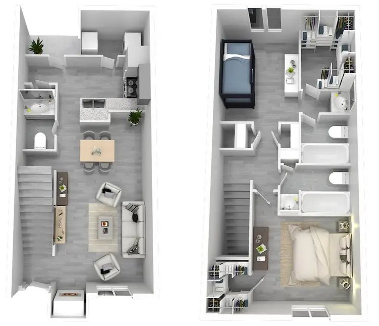 Altanova Apartments 2 Beds floor plan, 1131 sqft