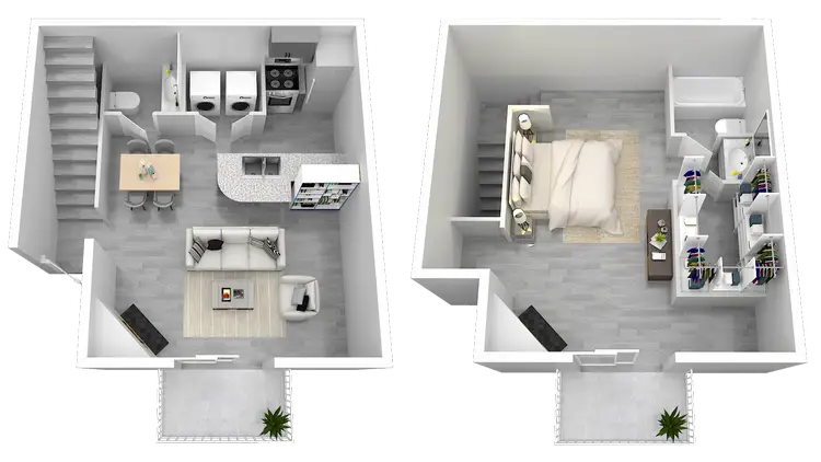 Altanova Apartments 1 Bed floor plan, 832 sqft