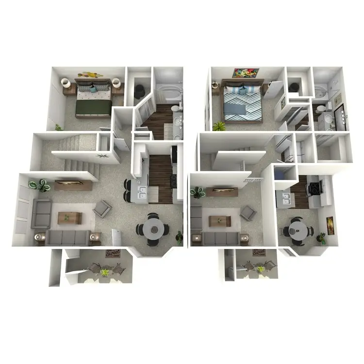 Wildwood Forest 2 Beds floor plan, 1262 sqft