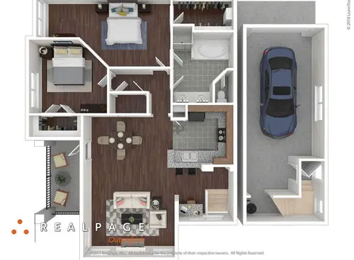 Alys Apartments 2 Beds floor plan, 1200 sqft
