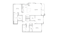 1879 at the Grid 3 Beds floor plan, 1523 sqft