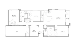 1879 at the Grid 3 Beds floor plan, 1646 sqft