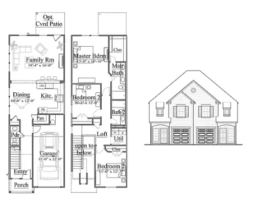 Woodgate Townhomes 3 Beds floor plan, 1650 sqft