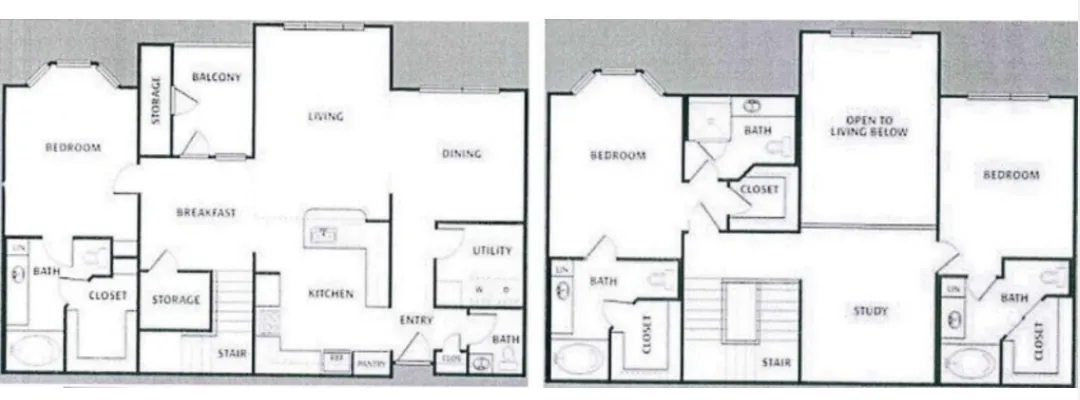 4001 Midtown 3 Beds floor plan, 2582 sqft