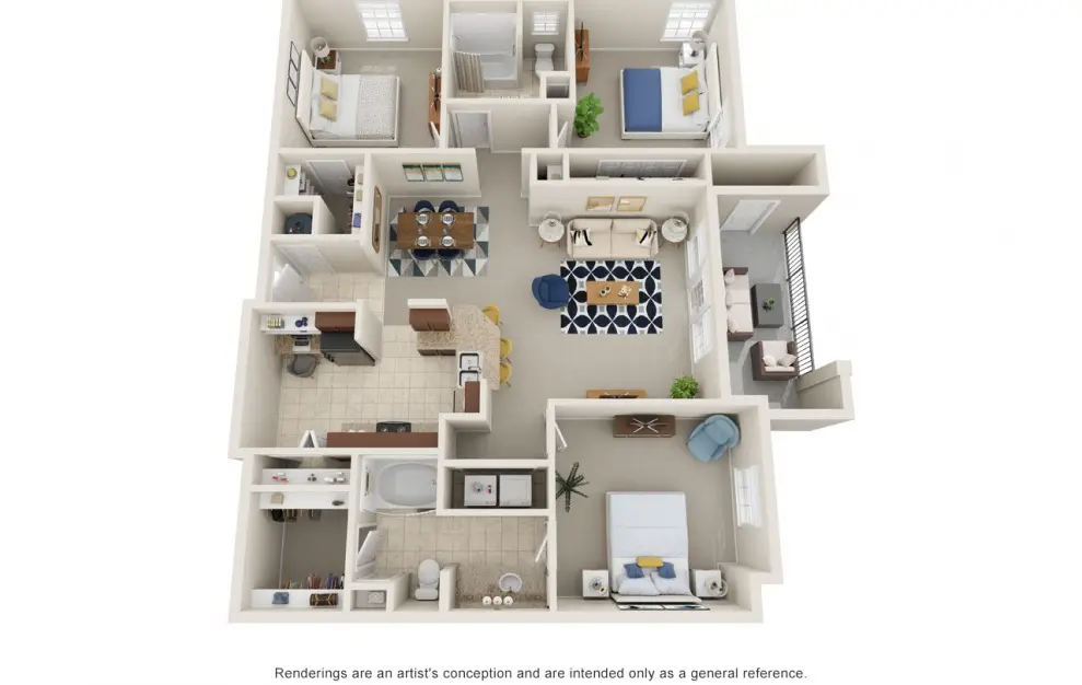 Alanza Brook 3 Beds floor plan, 1408 sqft