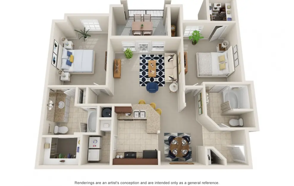 Alanza Brook 2 Beds floor plan, 1147 sqft
