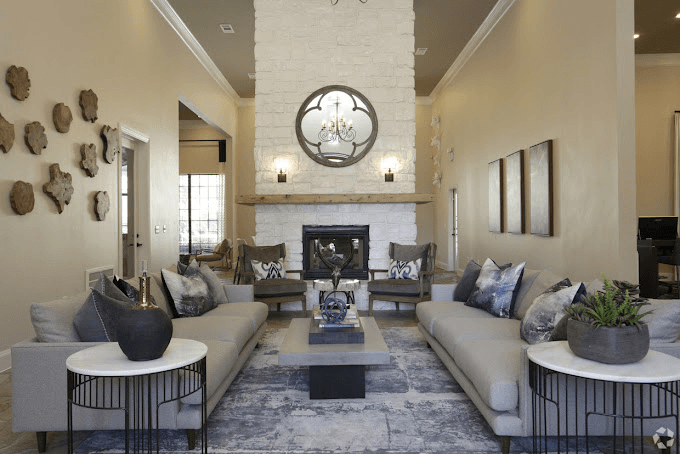 Sola Westchase Houston Apartments Fireplace