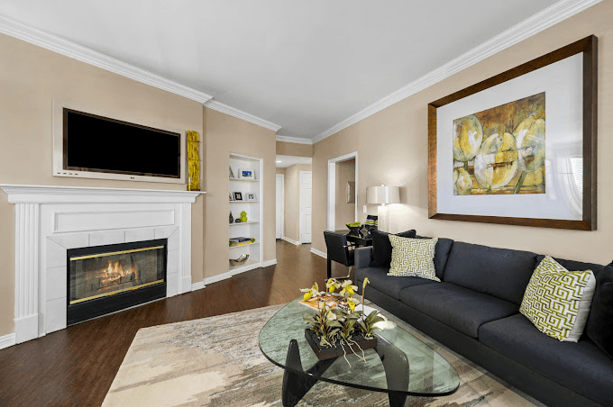 Lanesborough Apartments Fireplace